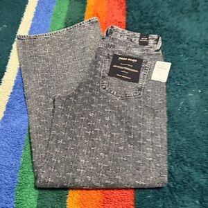 Good American Black Patterned Jeans